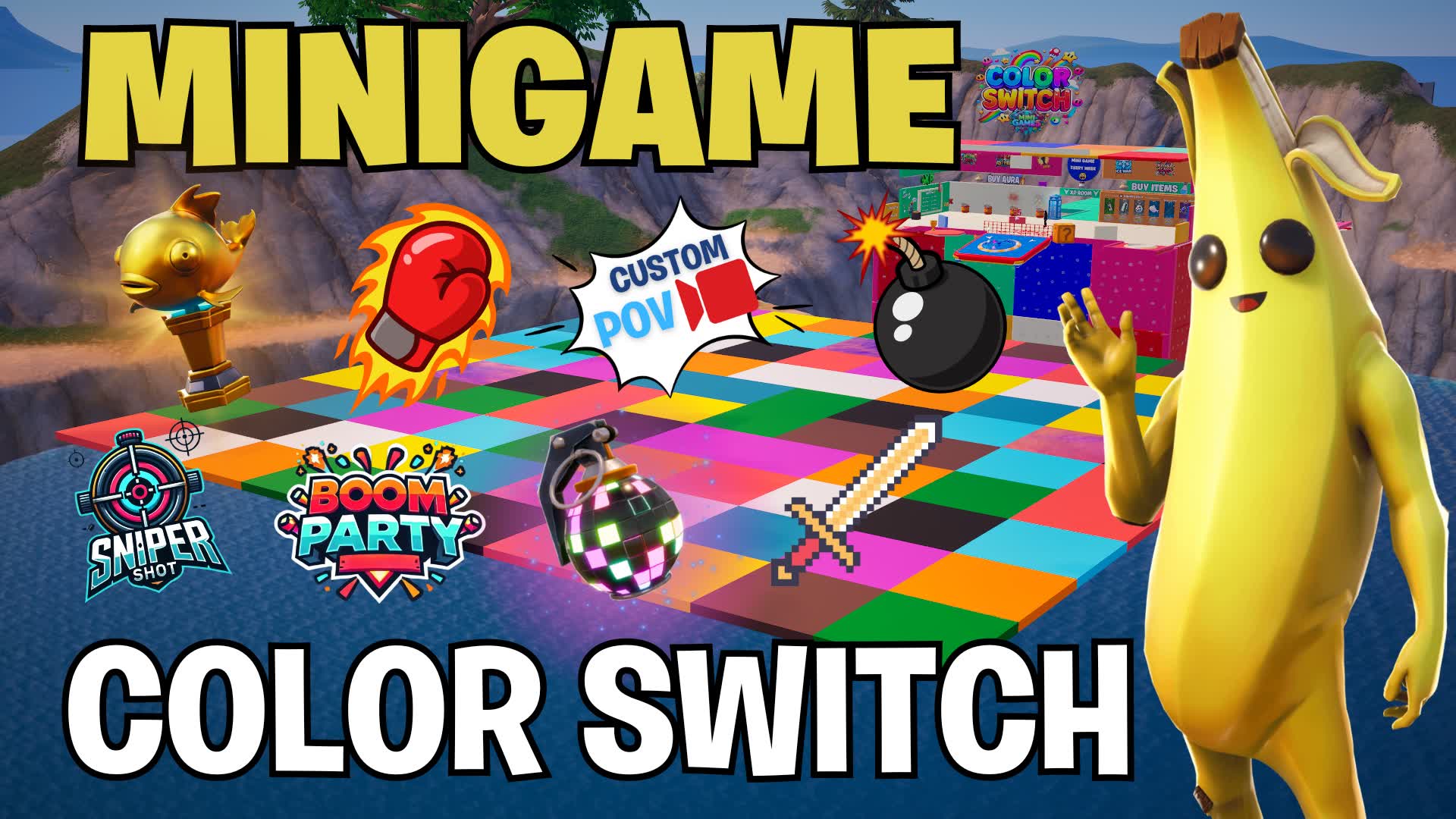 MINIGAME COLOR SWITCH 🎨 — Fortnite Creative map