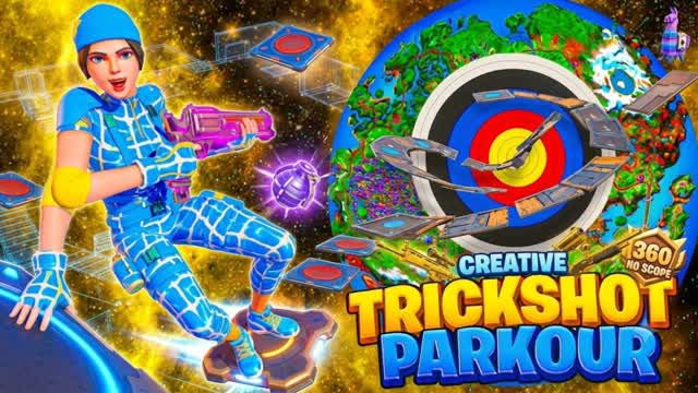 TrickshotMapParkour 🎯 — Fortnite Creative map