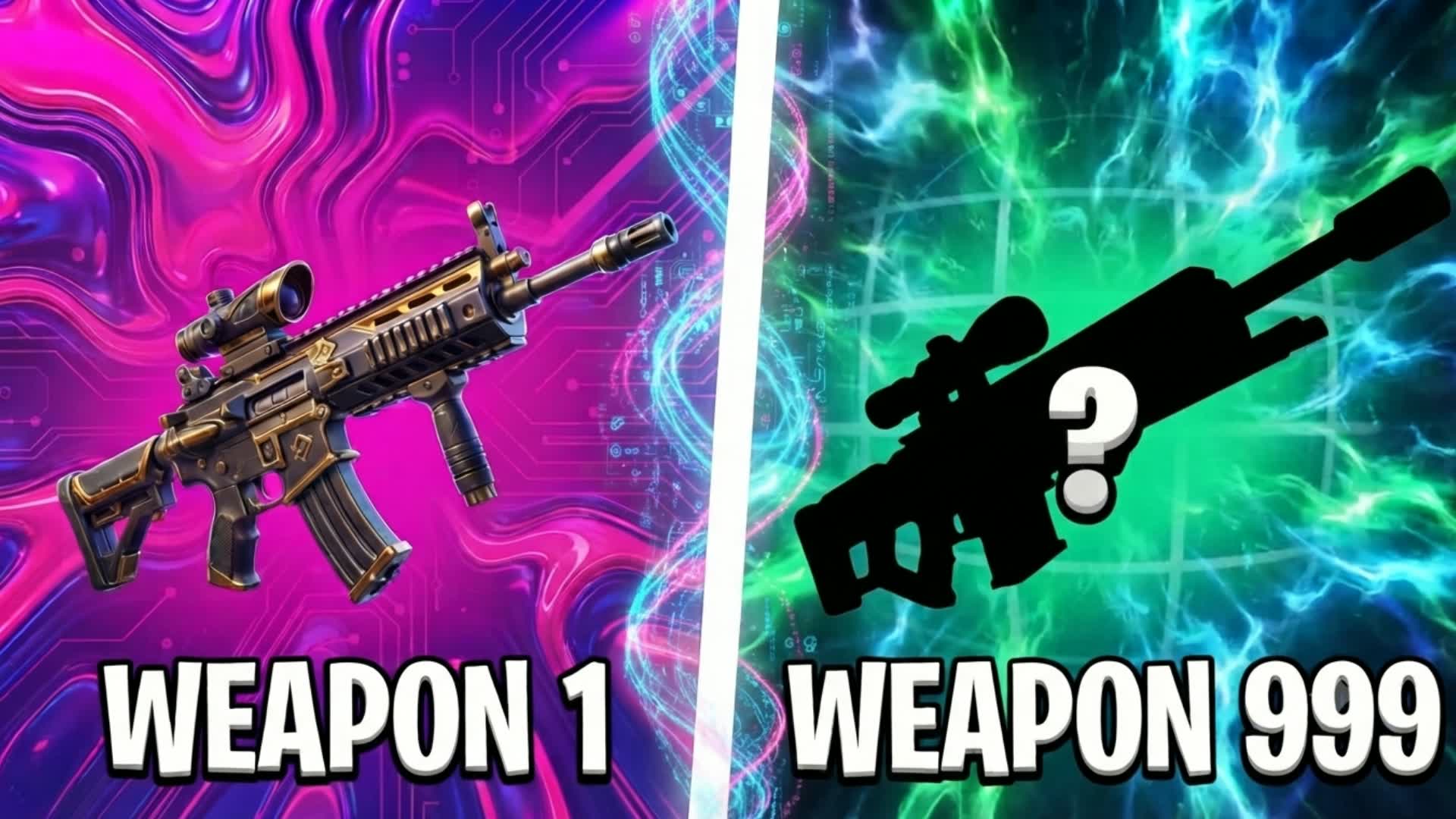 gun game super one shot FFA dc — Fortnite Creative map