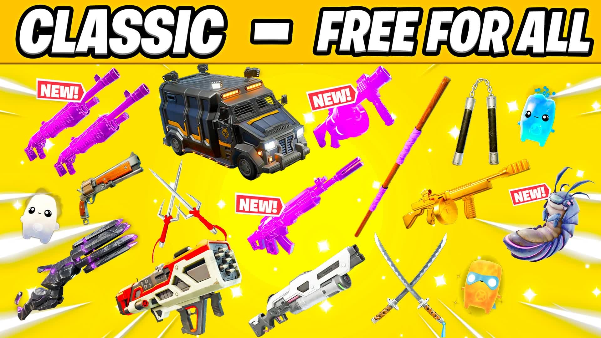 TMNT ⭐CLASSIC - FREE FOR ALL — Fortnite Creative map