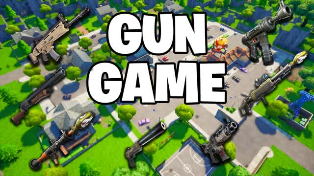 💥GREASY GROVE 🎯 GUN GAME — Fortnite Creative map