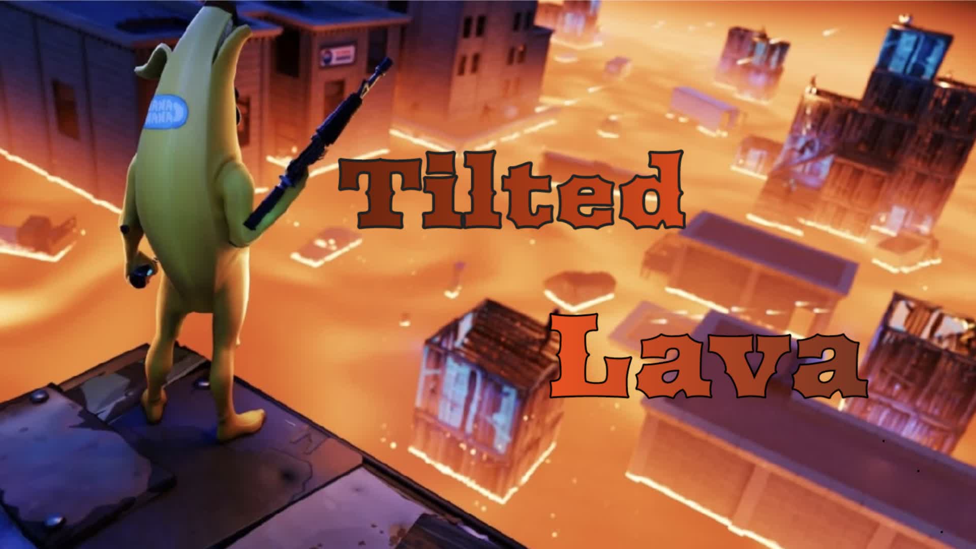Tilted Lava Zone war — Fortnite Creative map