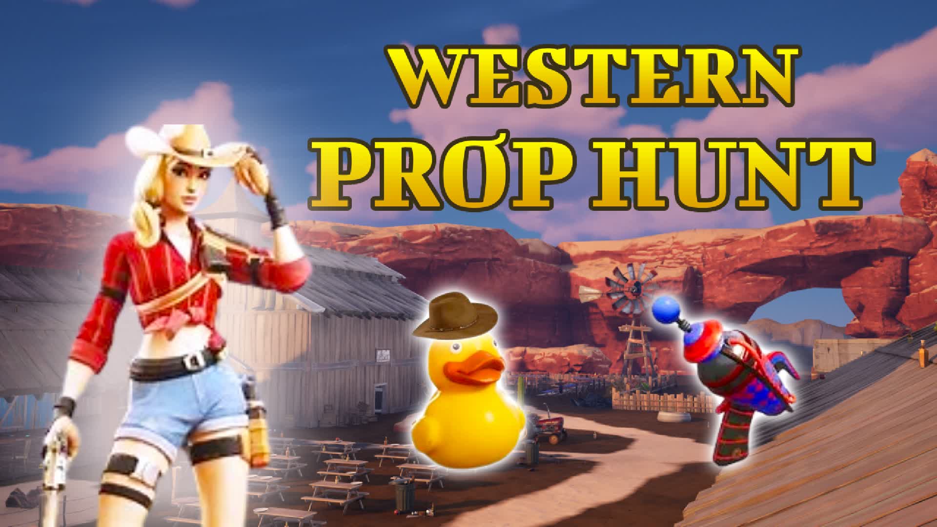 WESTERN PROP HUNT — Fortnite Creative map
