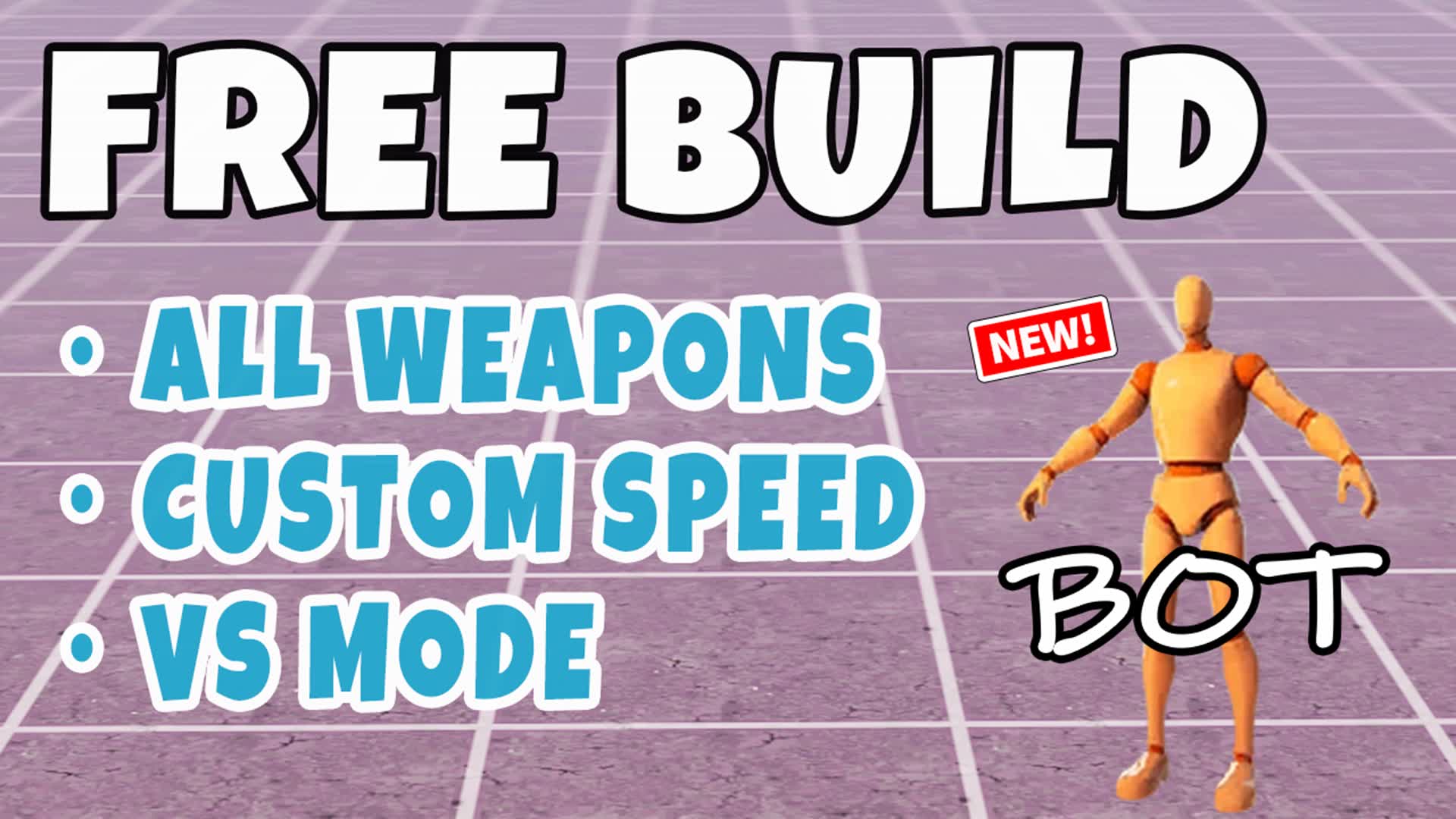 Free Build with Bots & Edit Course — Fortnite Creative map