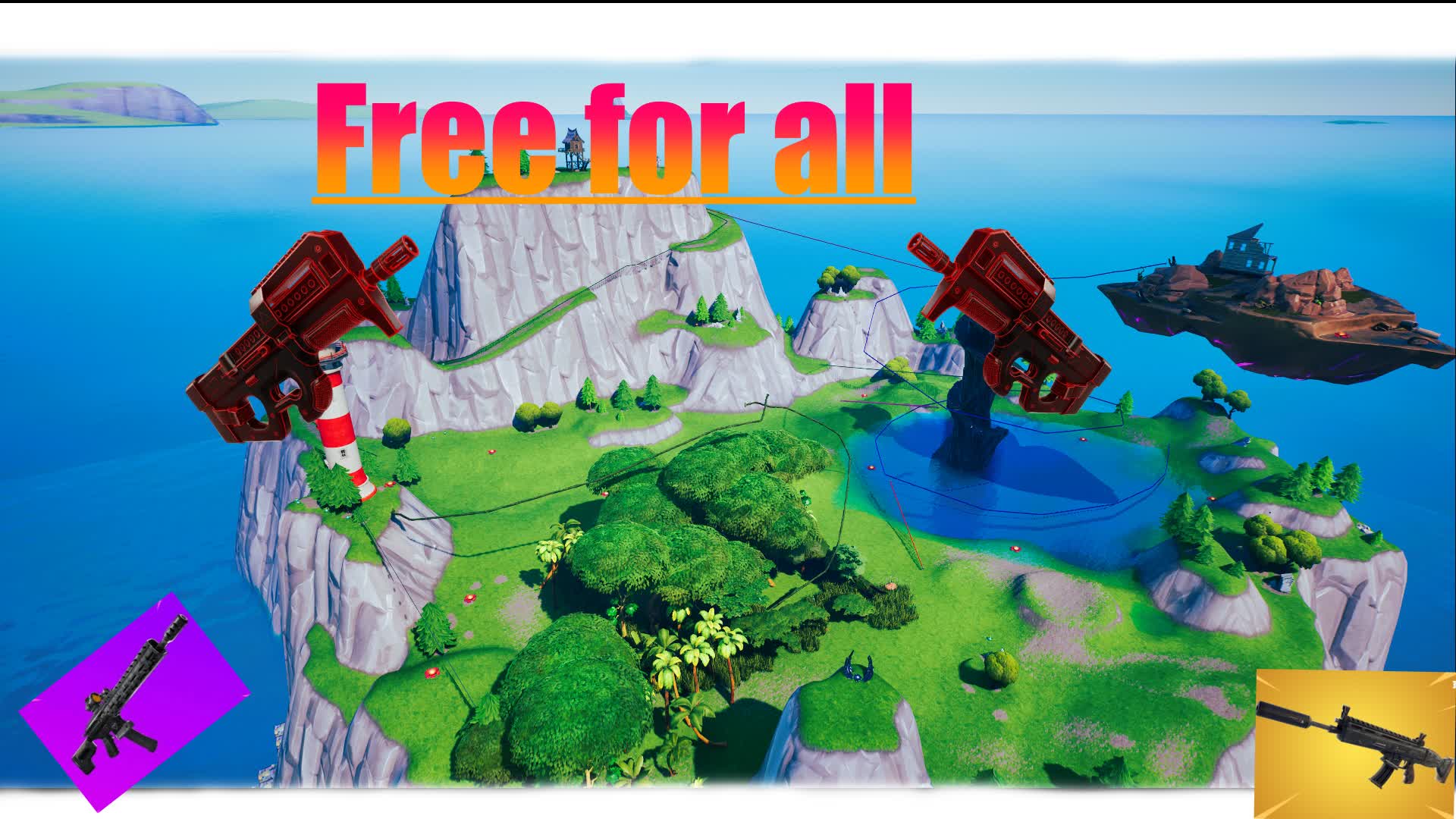 free for all — Fortnite Creative map