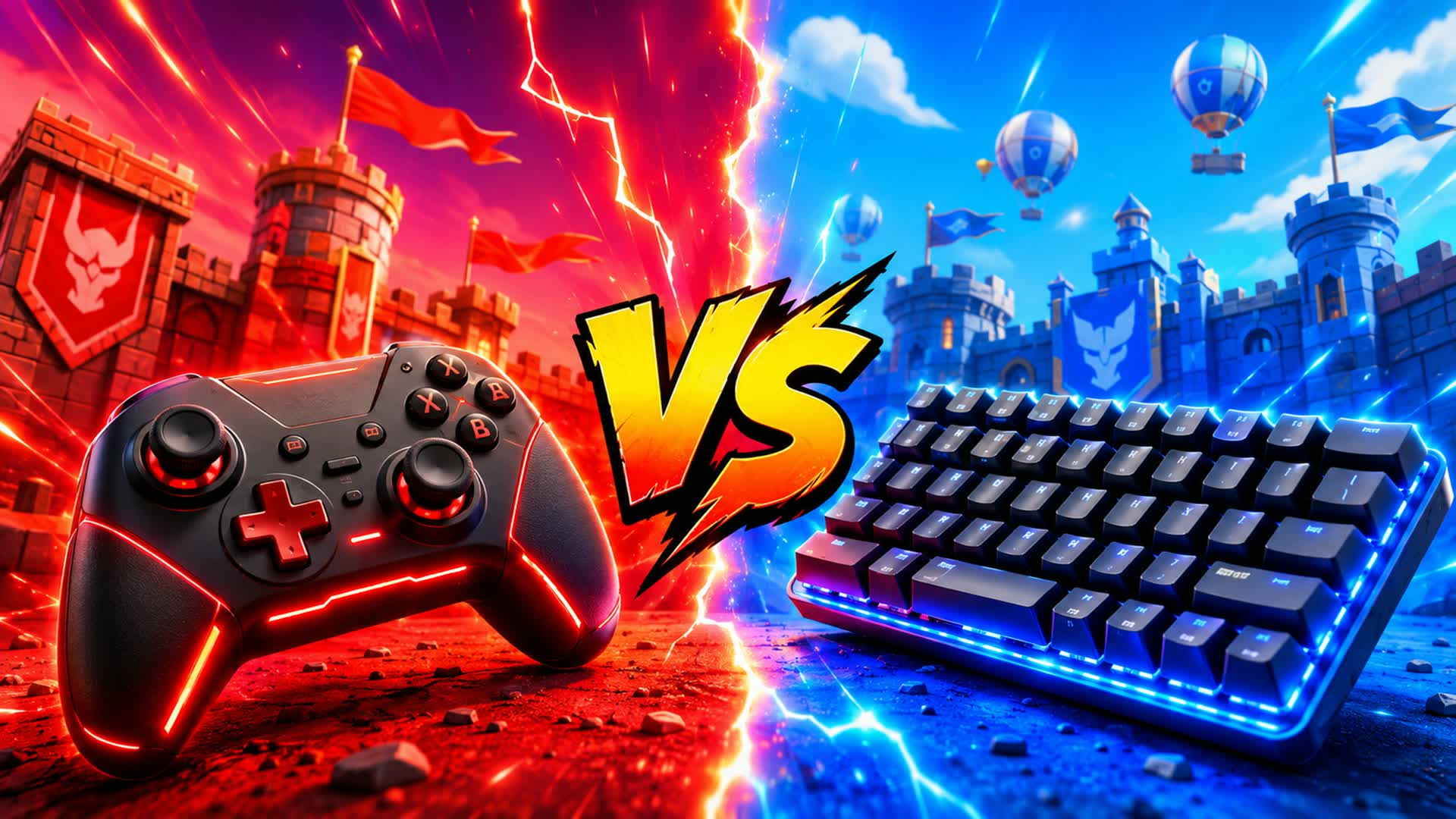 Red vs Blue โญ Ultimate Fun Team Rush โ Fortnite Creative map