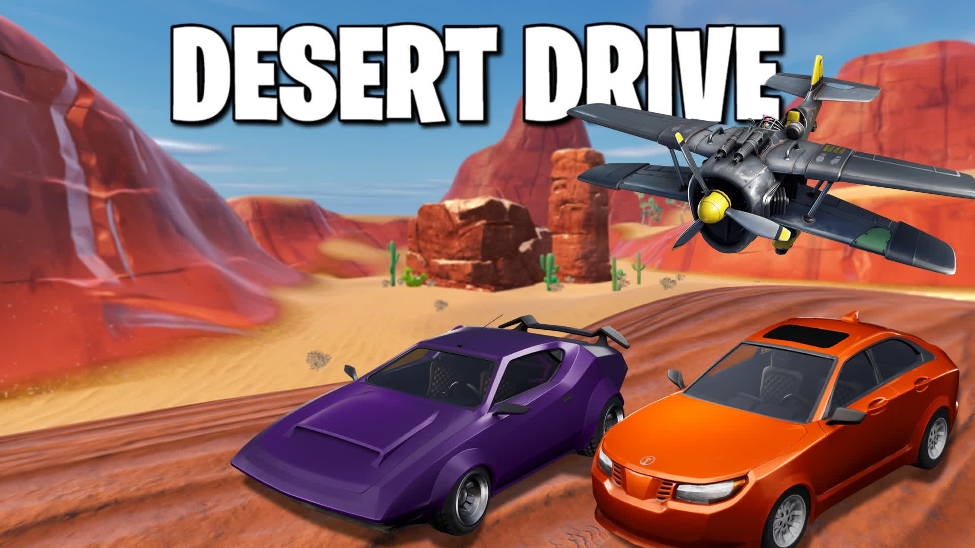 🌵DESERT DRIVE🌵 — Fortnite Creative map