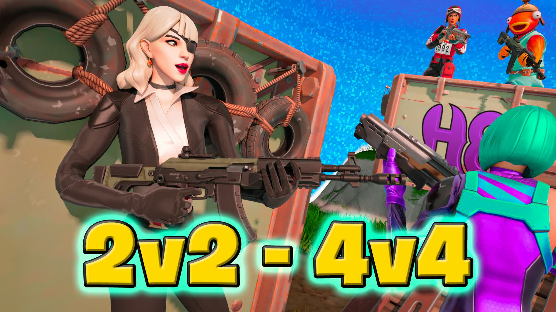 Zero Build 2v2-4v4 By H8 β Fortnite Creative map