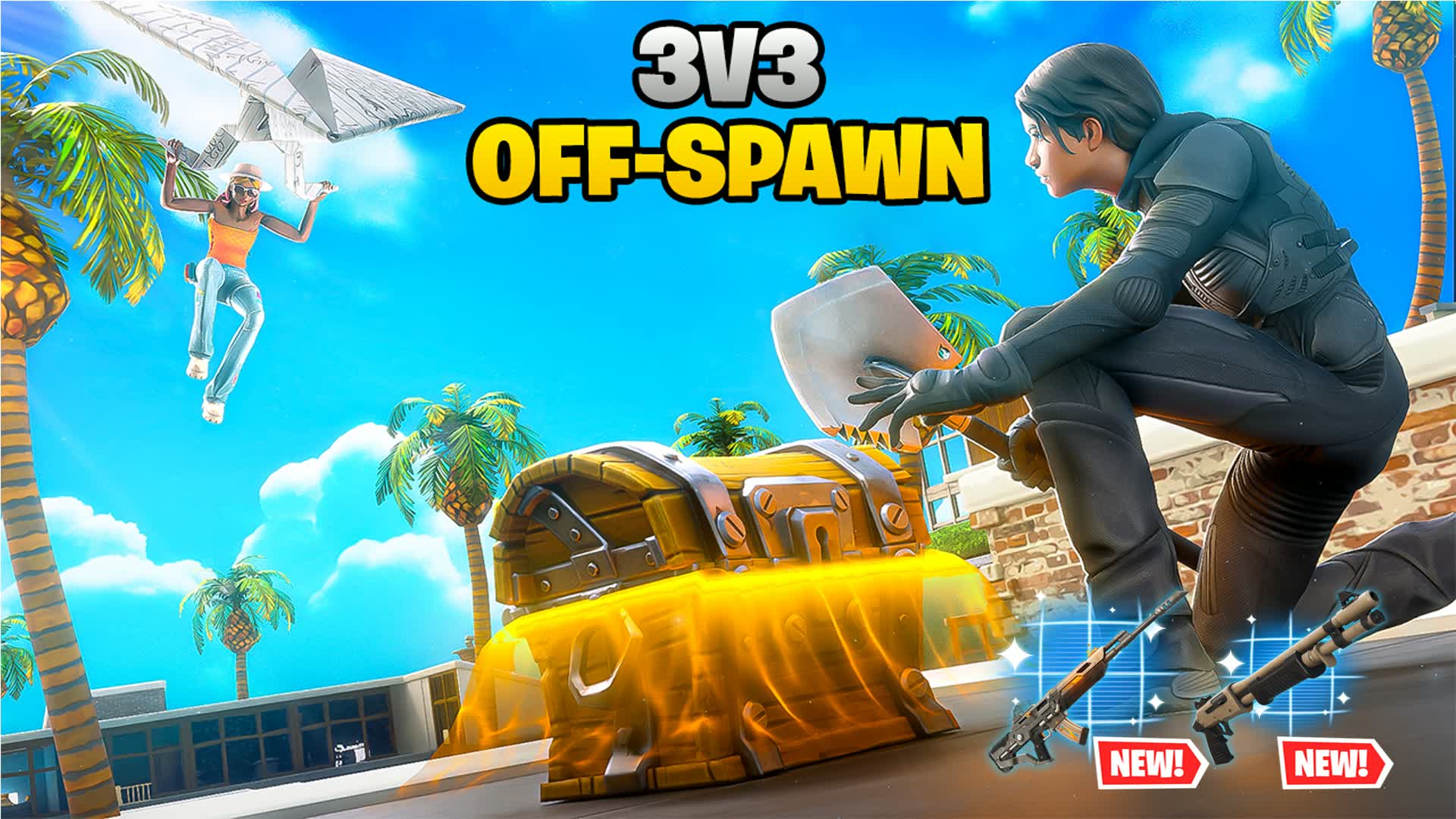 Off-Spawn Practice (3V3) β Fortnite Creative map