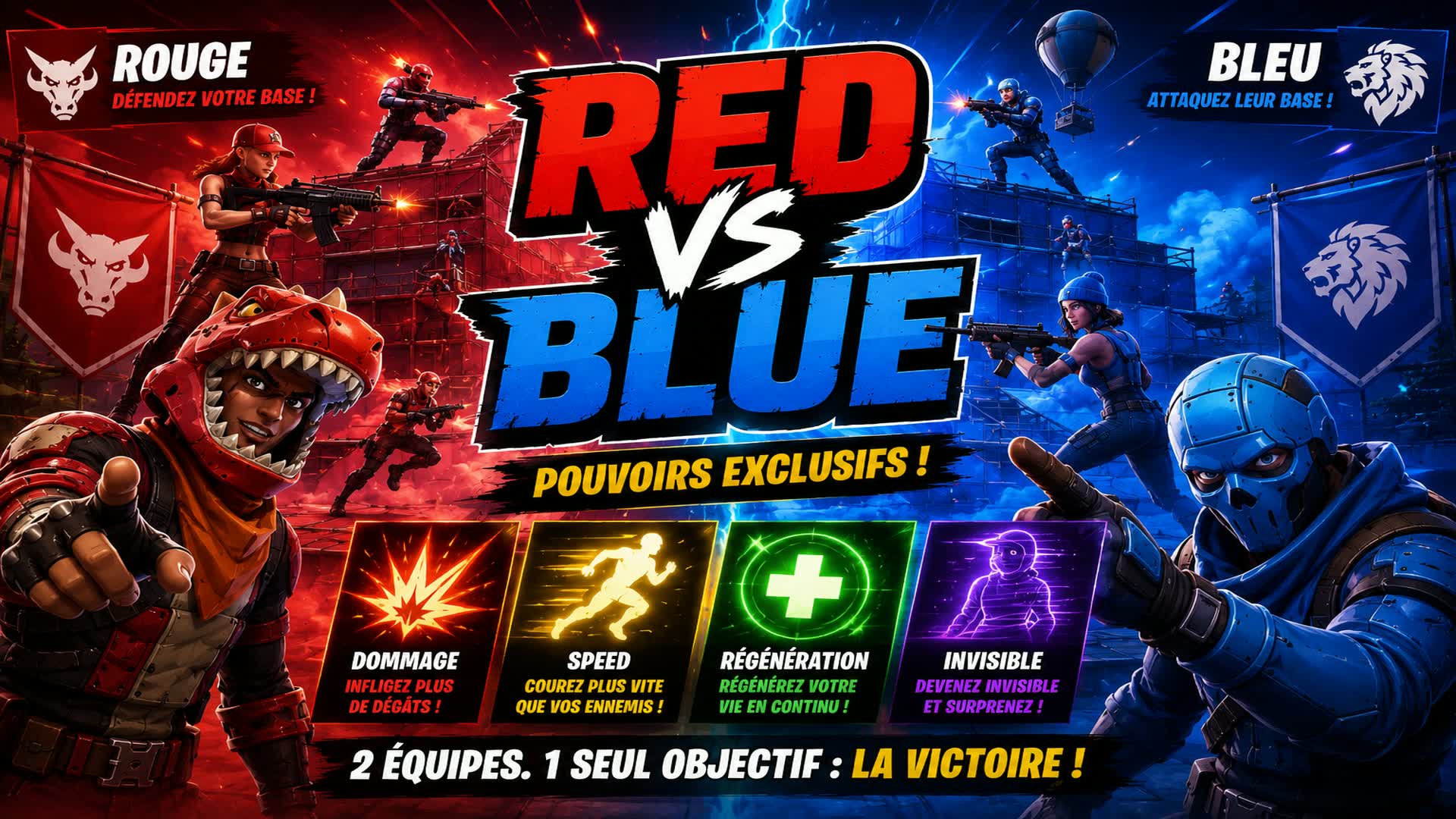 RedVsBlue_V2 β Fortnite Creative map