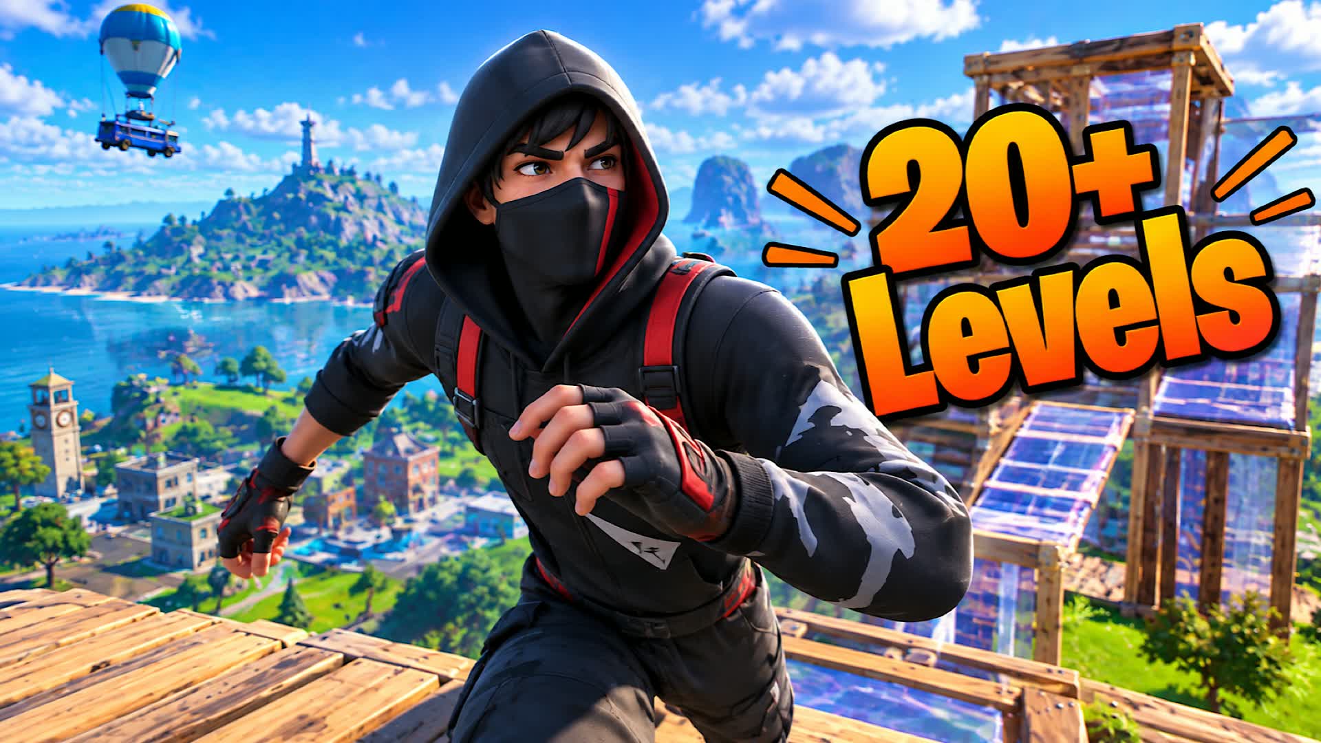 Two ways parkour — Fortnite Creative map