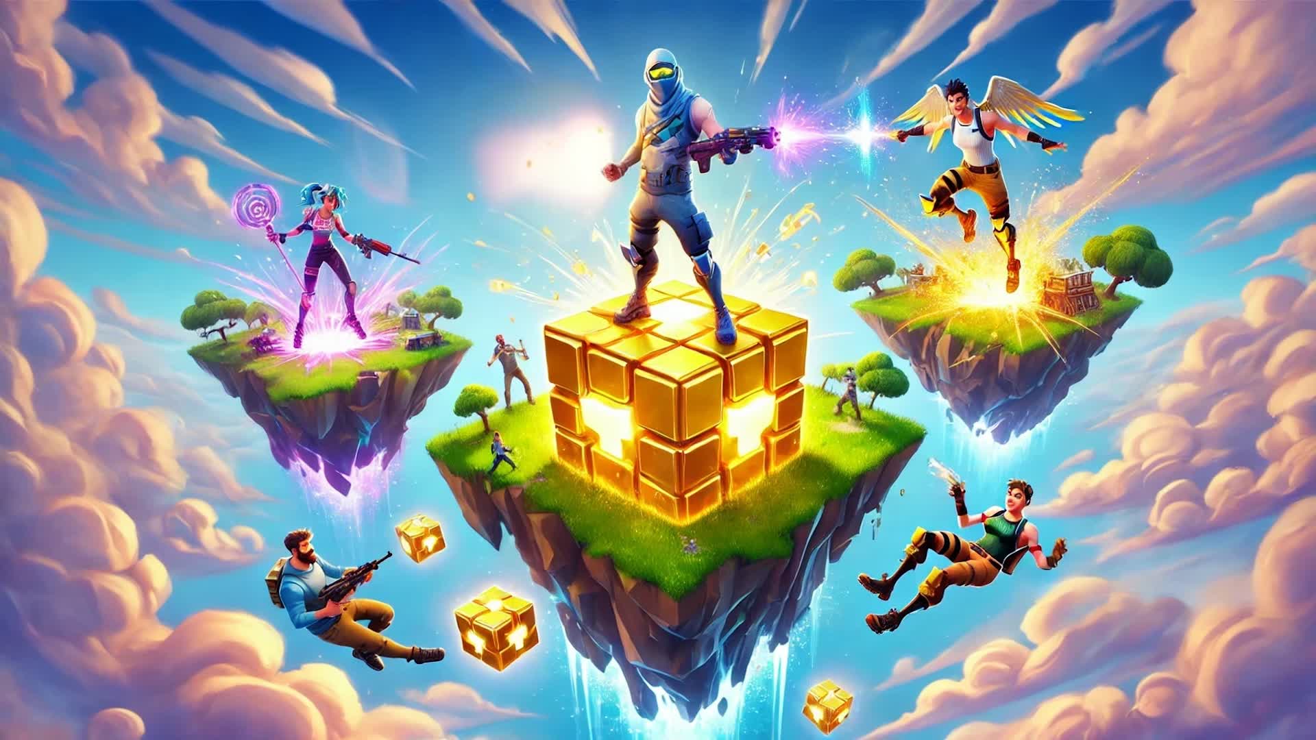 Lucky Block Free For All — Fortnite Creative map