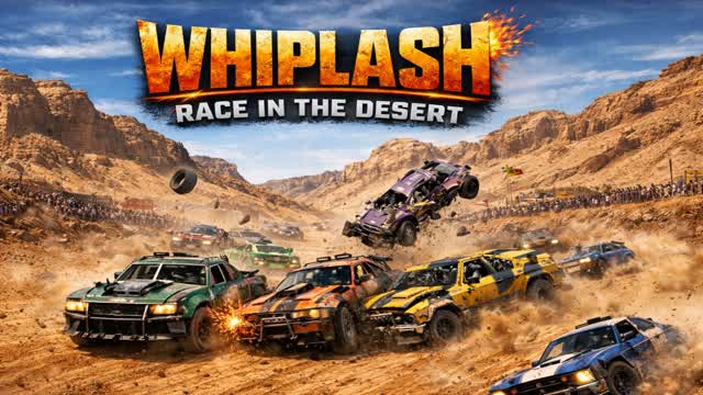 whiplash race in the desert — Fortnite Creative map