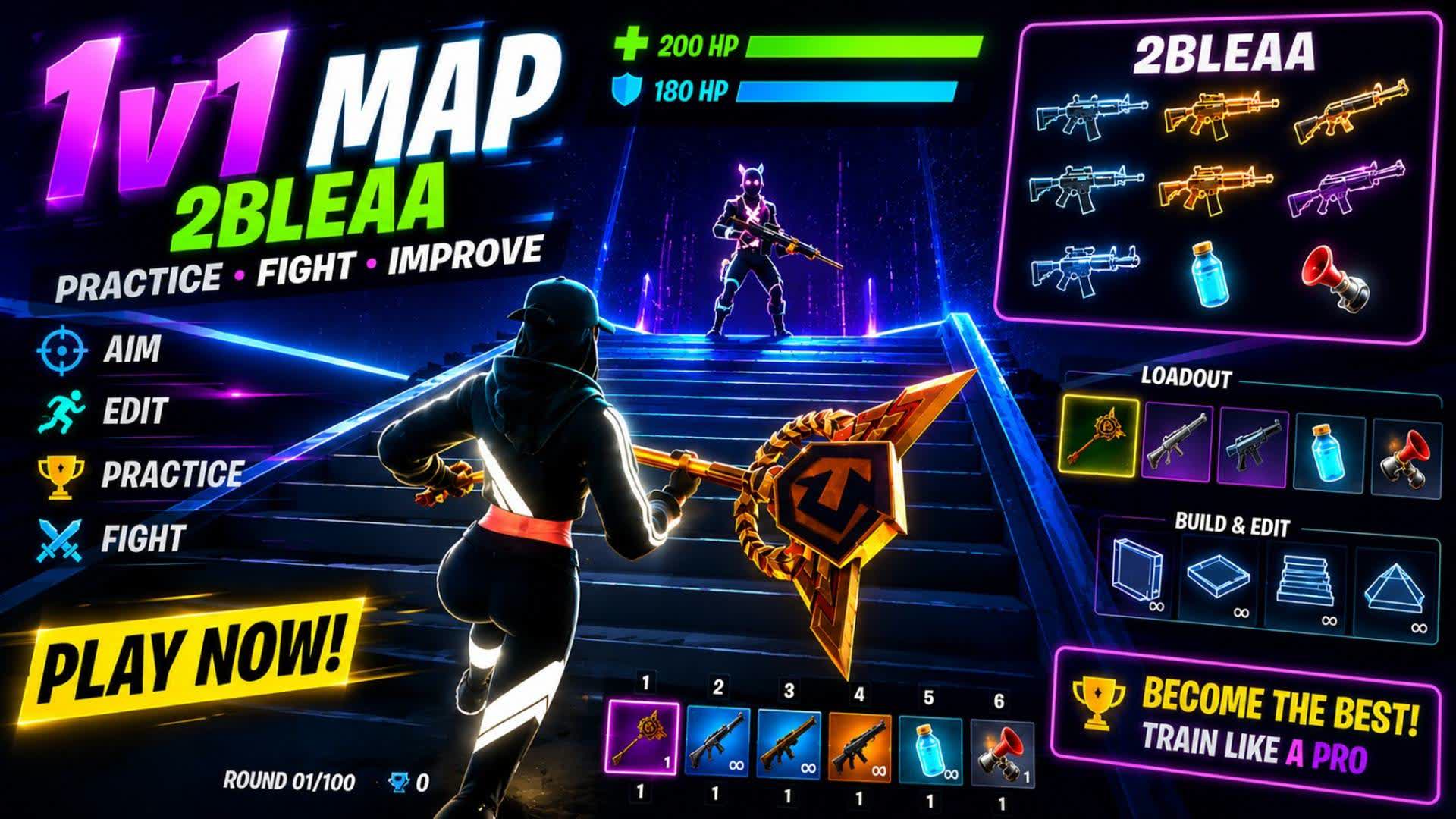 1VS1 2BLEAA. — Fortnite Creative map