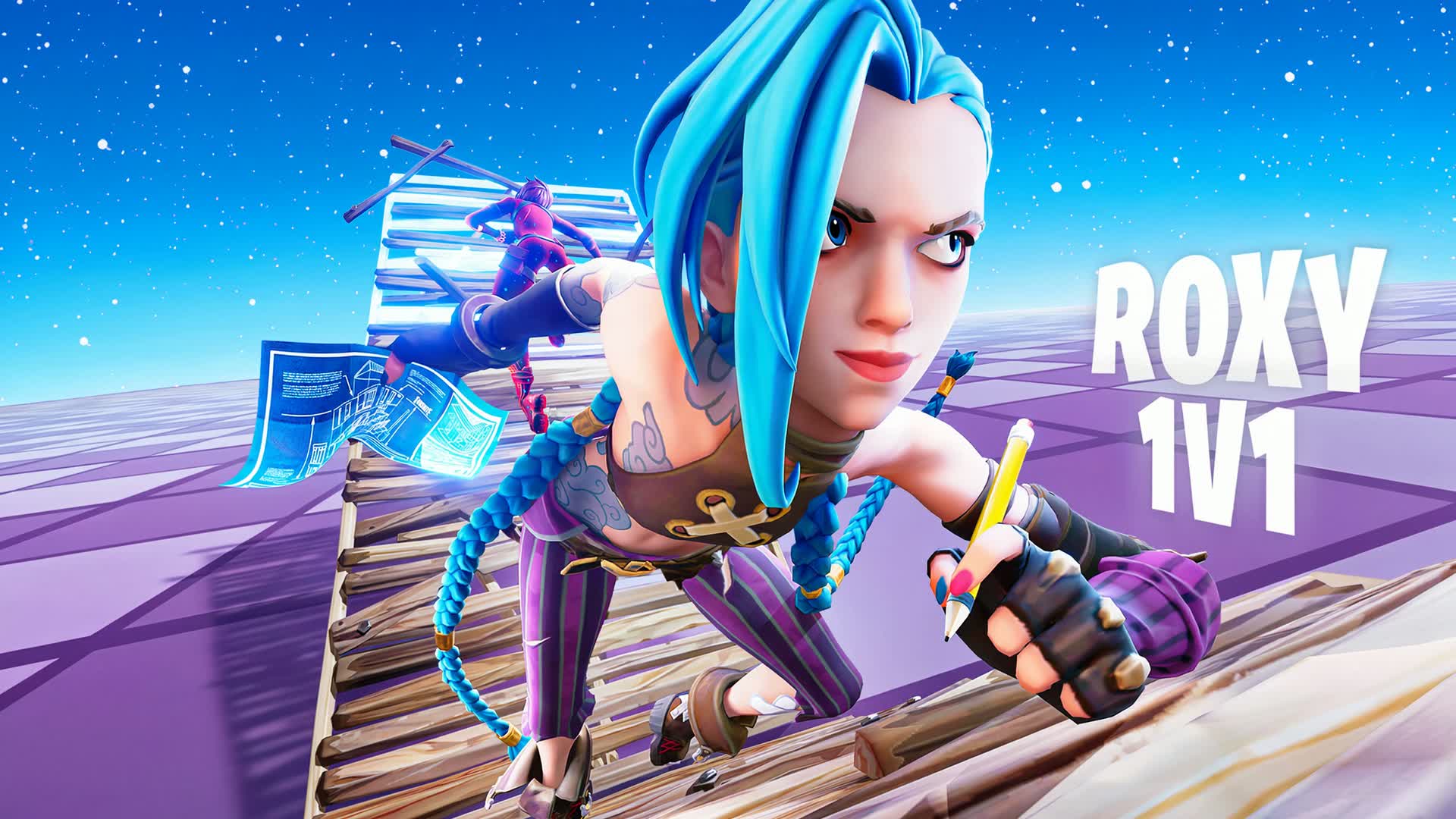 ROXY 1v1 BUILD FIGHT — Fortnite Creative map