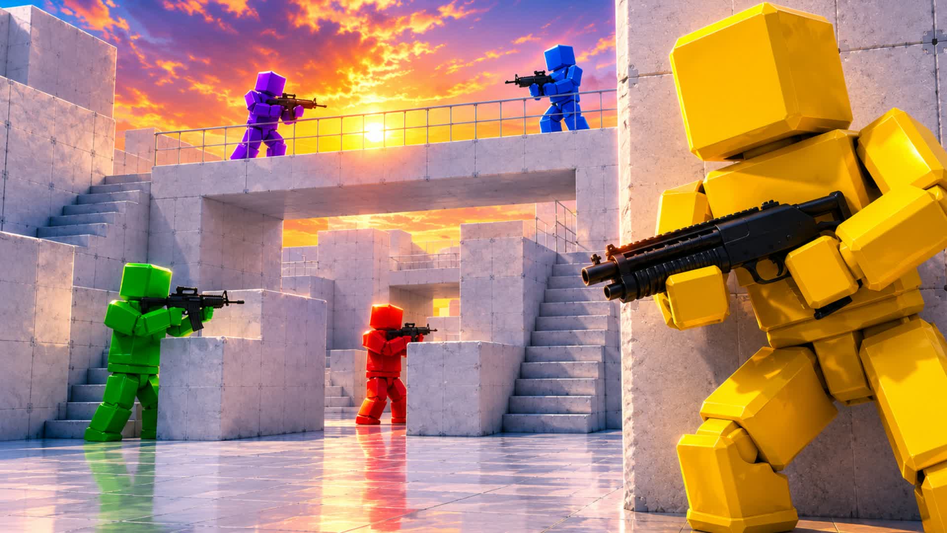MEGA RUSH RED VS BLUE🔴 🔵 CBCGF8 — Fortnite Creative map