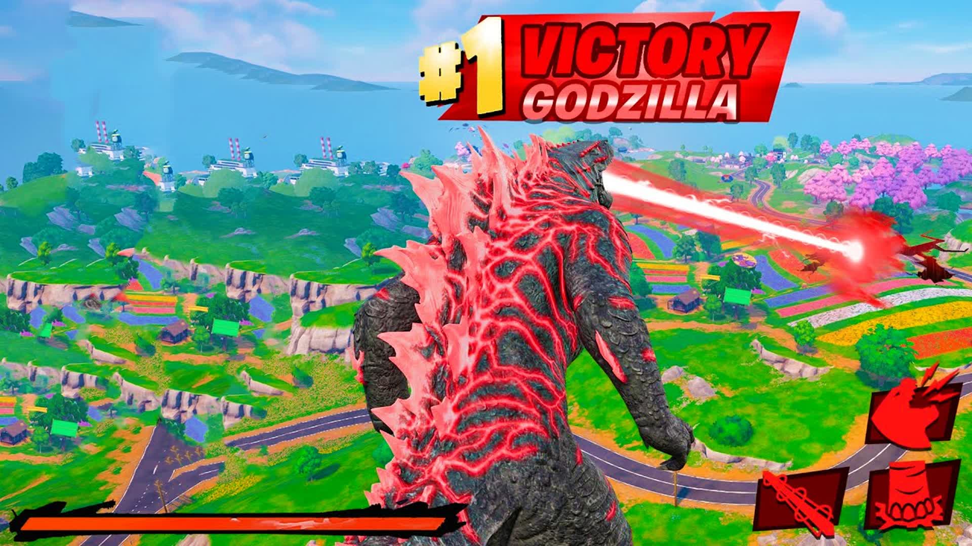 GODZILLA BOSS FIGHT EVENT — Fortnite Creative map