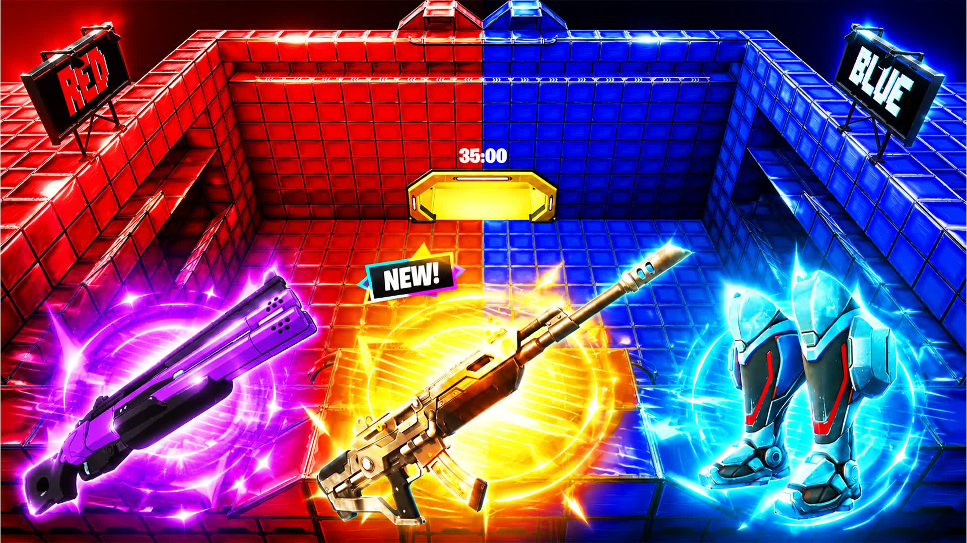 RED VS BLUE 🔴RVB-UNC🔵 — Fortnite Creative map