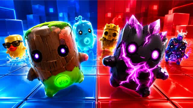 BOSS FIGHT RED VS BLUE UNC 🔴🔵2 — Fortnite Creative map