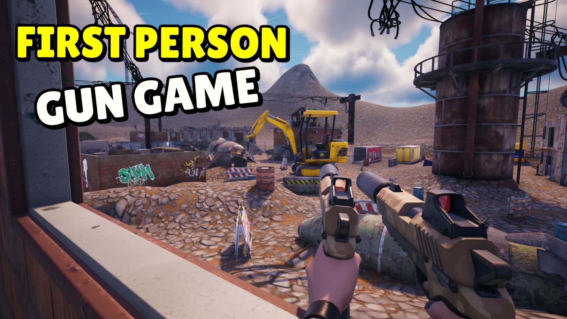 FIRST PERSON GUN GAME - WASTELAND β Fortnite Creative map