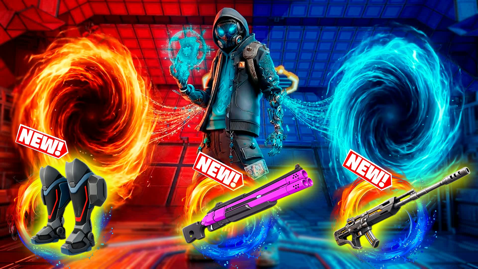 RED VS BLUE - PORTAL WARS ๐ต๐ด โ Fortnite Creative map