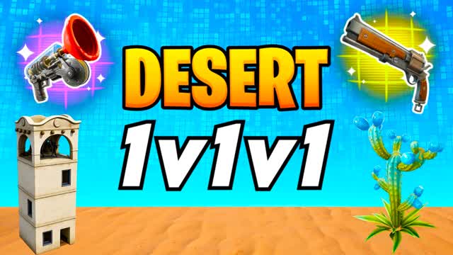 DESERT 1V1V1 RELOAD — Fortnite Creative map