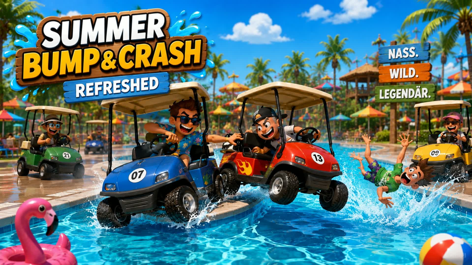 Summer Bump & Crash Refreshed — Fortnite Creative map