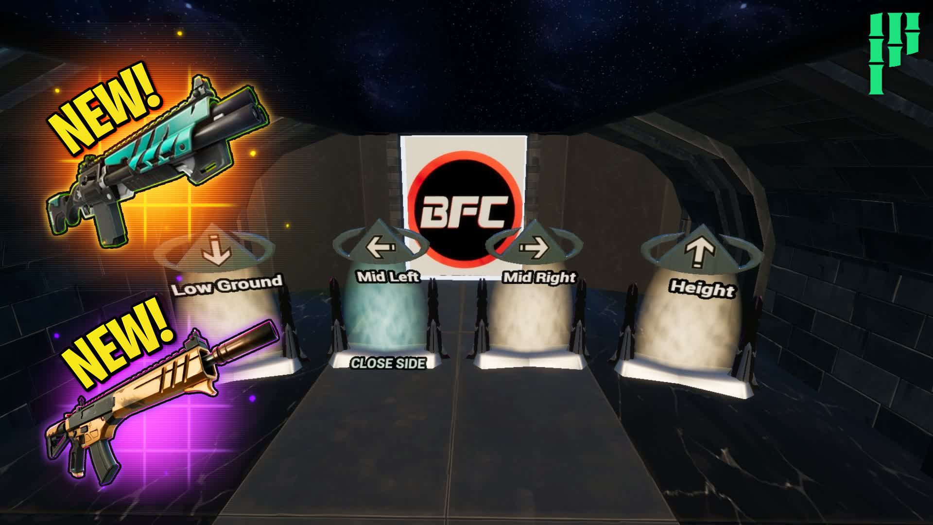BFC Zone Wars (1v1 to 4v4) — Fortnite Creative map