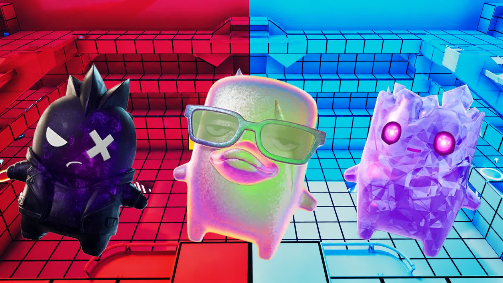 RED VS BLUE CUBE AUR β Fortnite Creative map