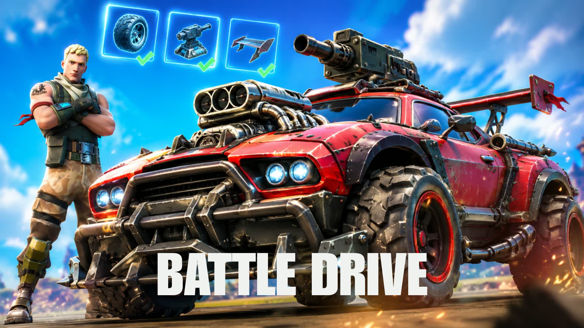 BATTLE DRIVE — Fortnite Creative map