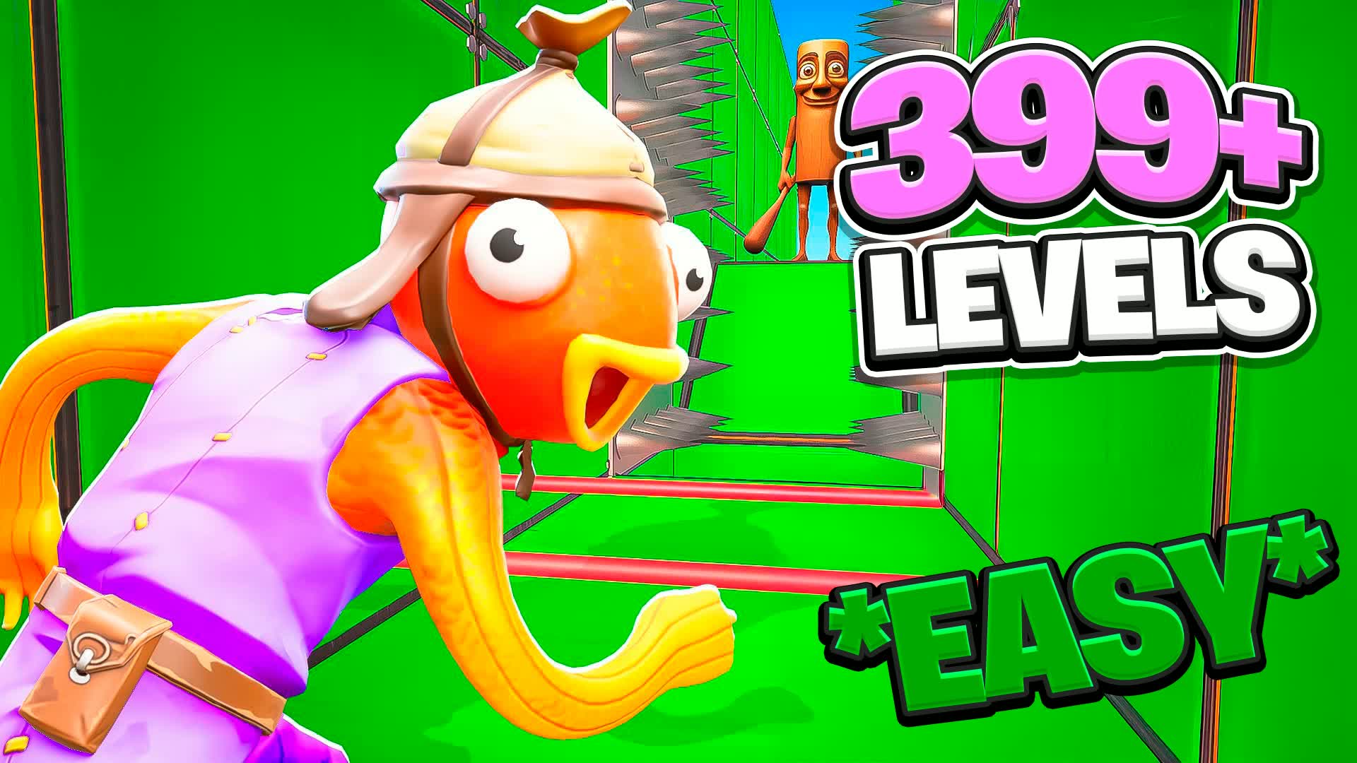 PARKOUR DEATHRUN TIKTOKER 400+ — Fortnite Creative map