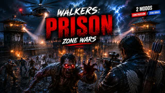 WALKERS PRISON ZONE WARS 🧟 — Fortnite Creative map