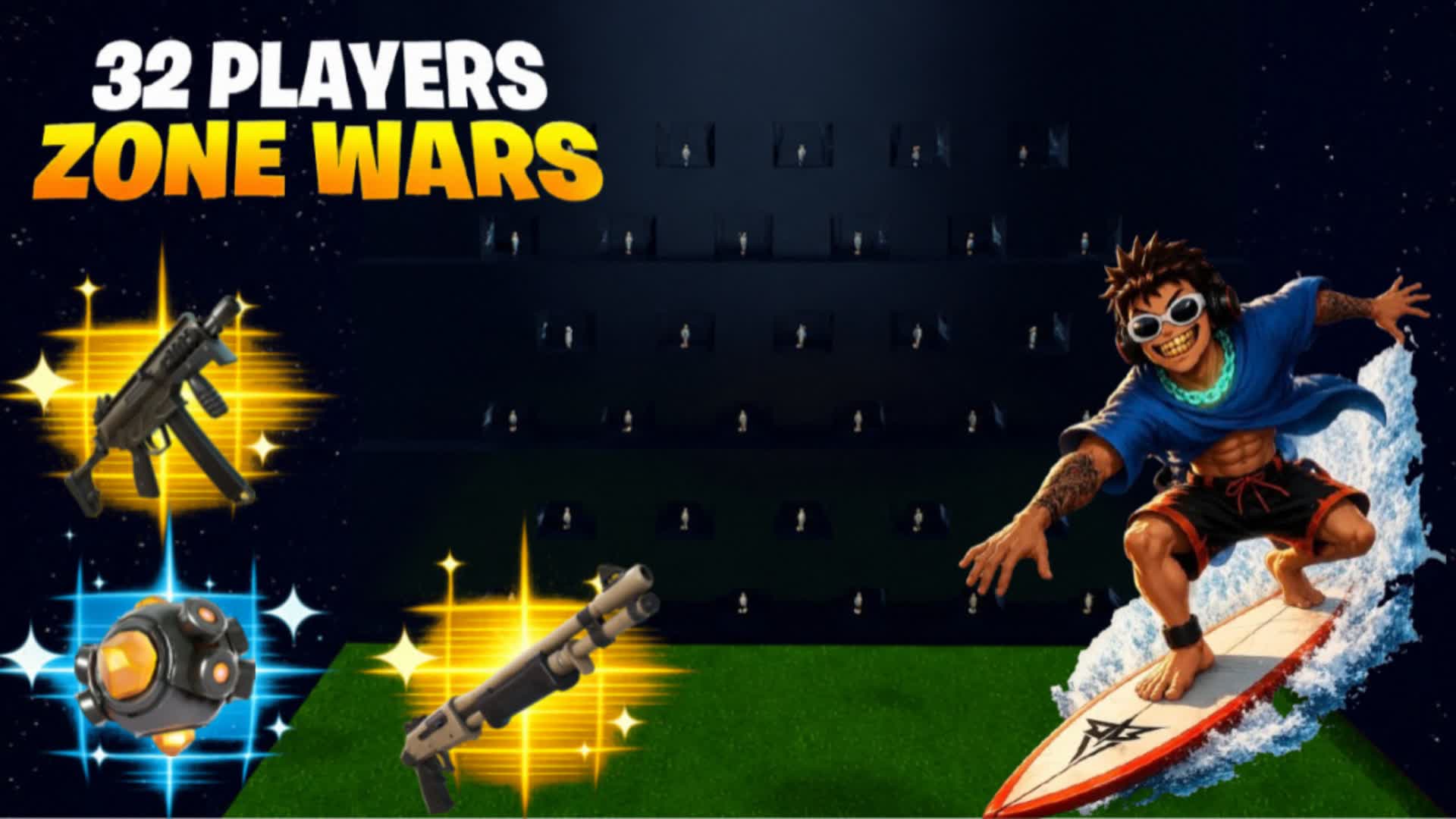 32 PLAYERS ZONE WARS PIETROTK — Fortnite Creative map