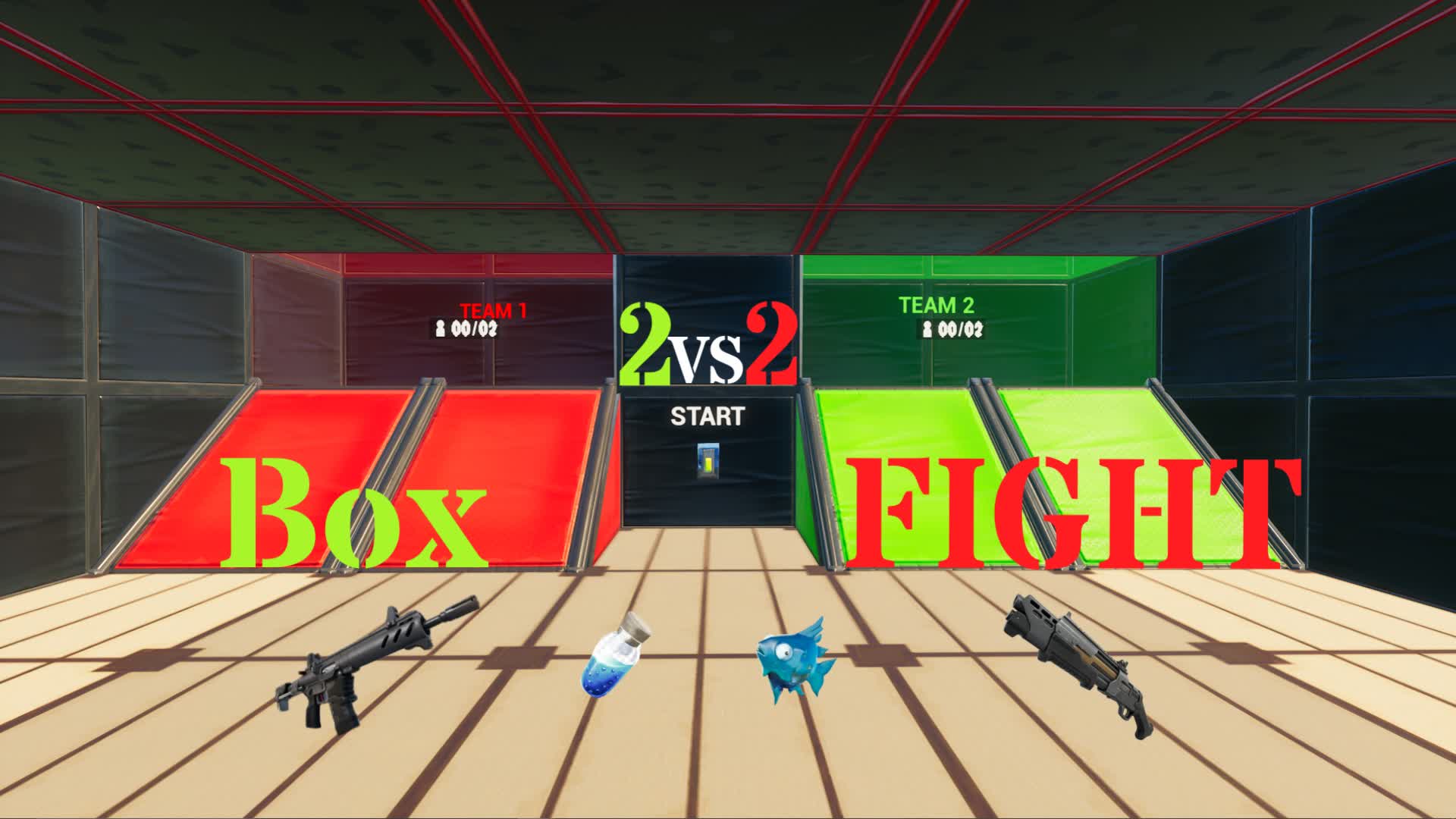 BOX FIGHT 2V2 — Fortnite Creative map