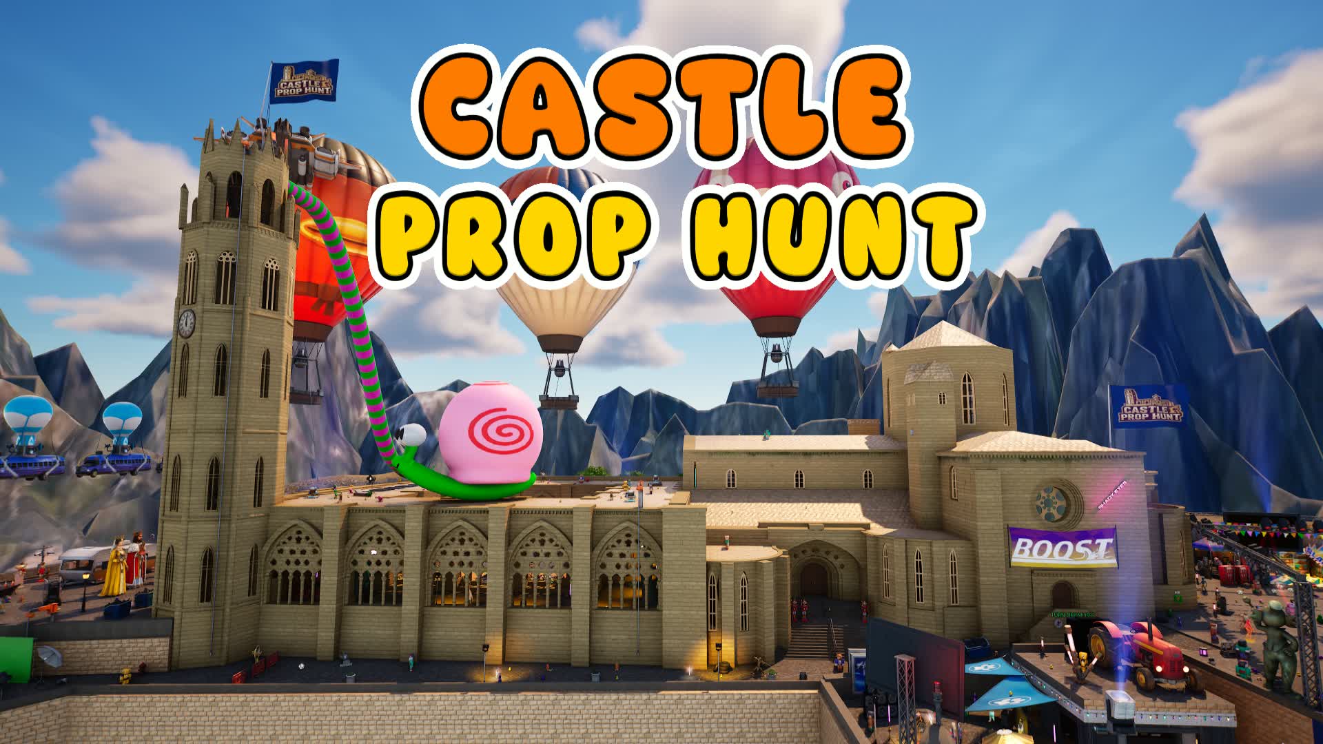 ESCONDITE CASTLE PROP HUNT / CACHE CACHE โ Fortnite Creative map