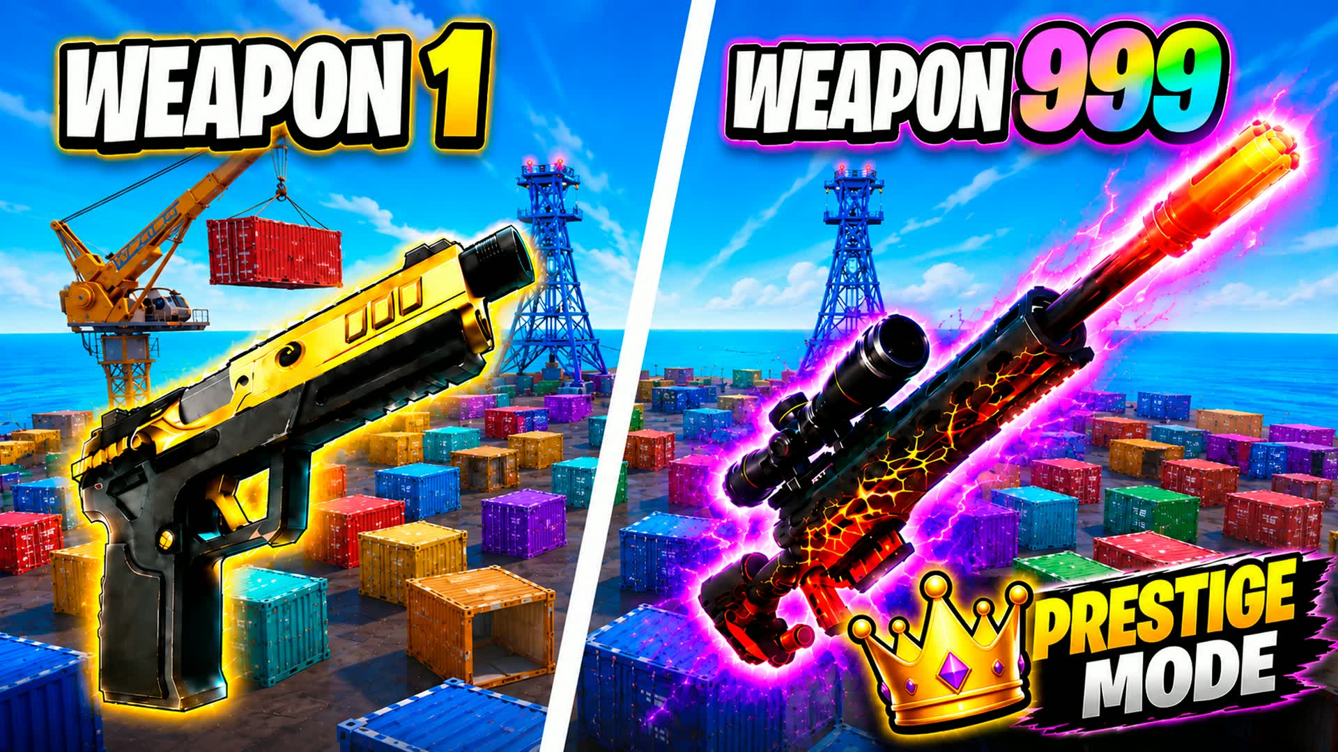 GUN GAME : PORT BATTLE π’ ONE SHOT β Fortnite Creative map
