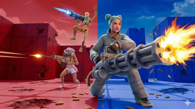 Red vs blue uhc — Fortnite Creative map
