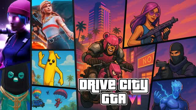 DRIVE CITY قراند سيتي💯 — Fortnite Creative map