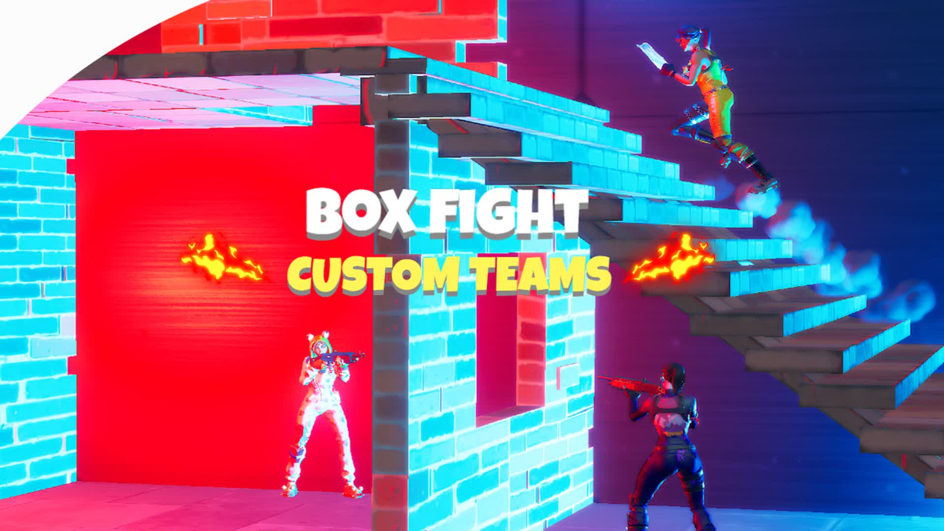 CUSTOM TEAMS BOX FIGHT — Fortnite Creative map
