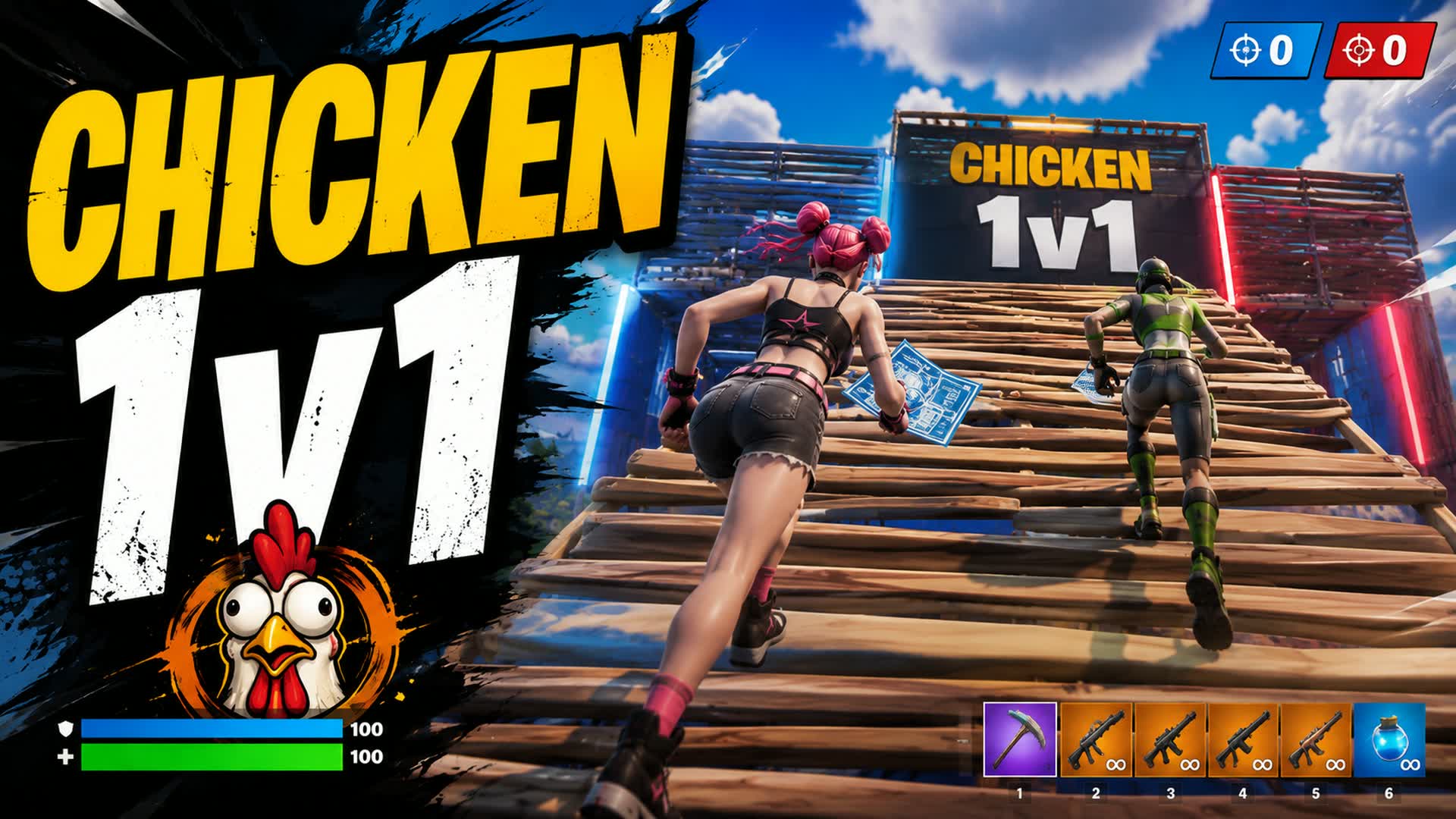 Chicken 1v1 — Fortnite Creative map