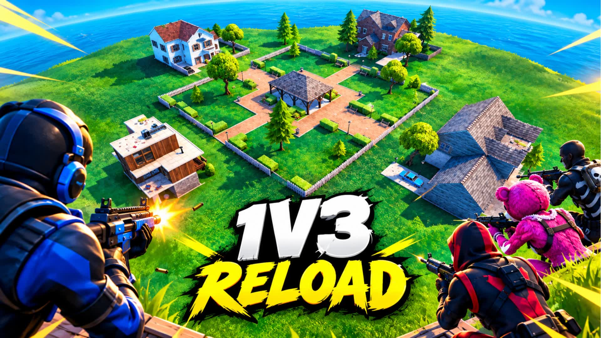 1v3 Reload – New Combat — Fortnite Creative map