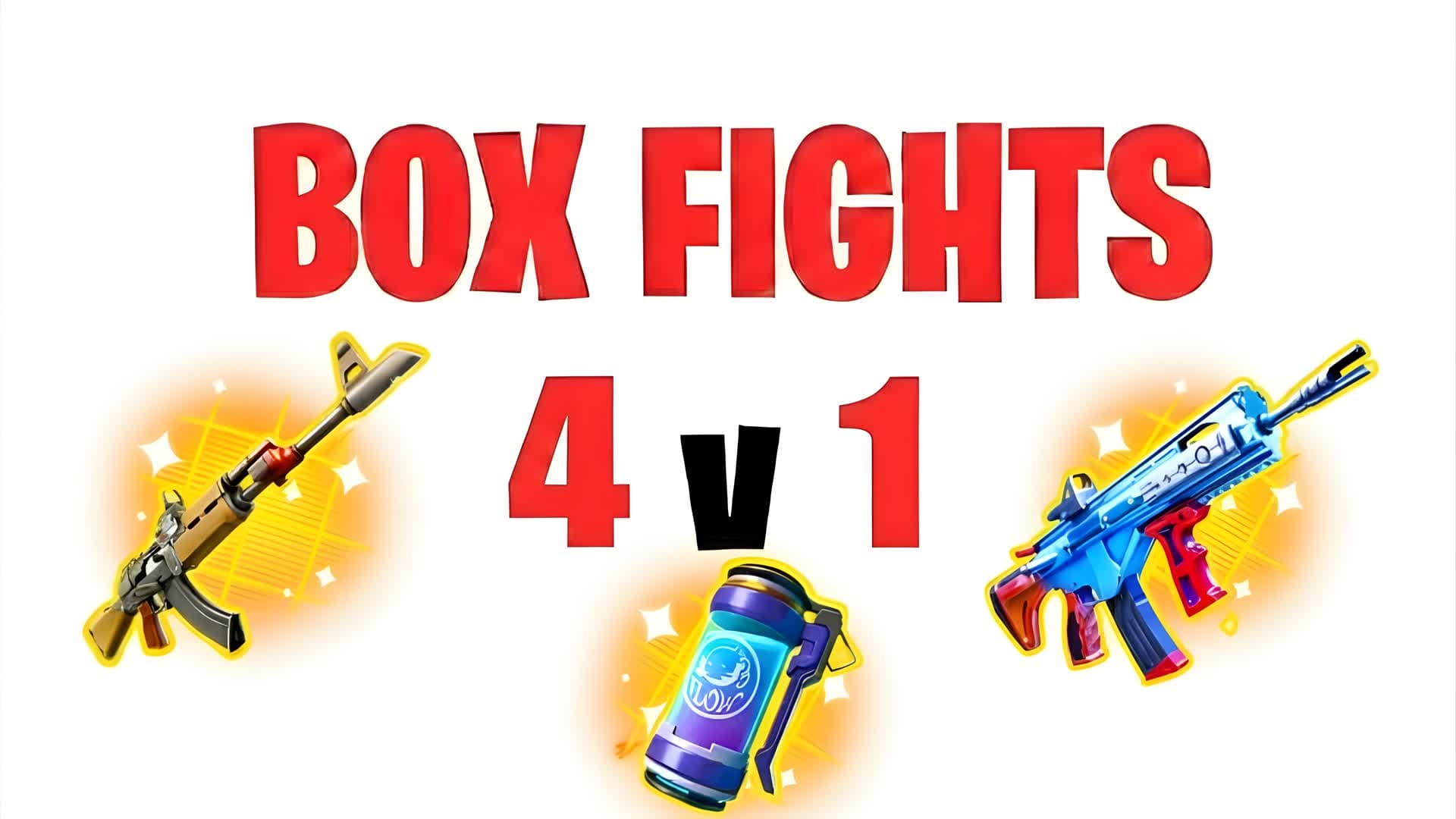 BOX FIGHTS 4V1 β Fortnite Creative map