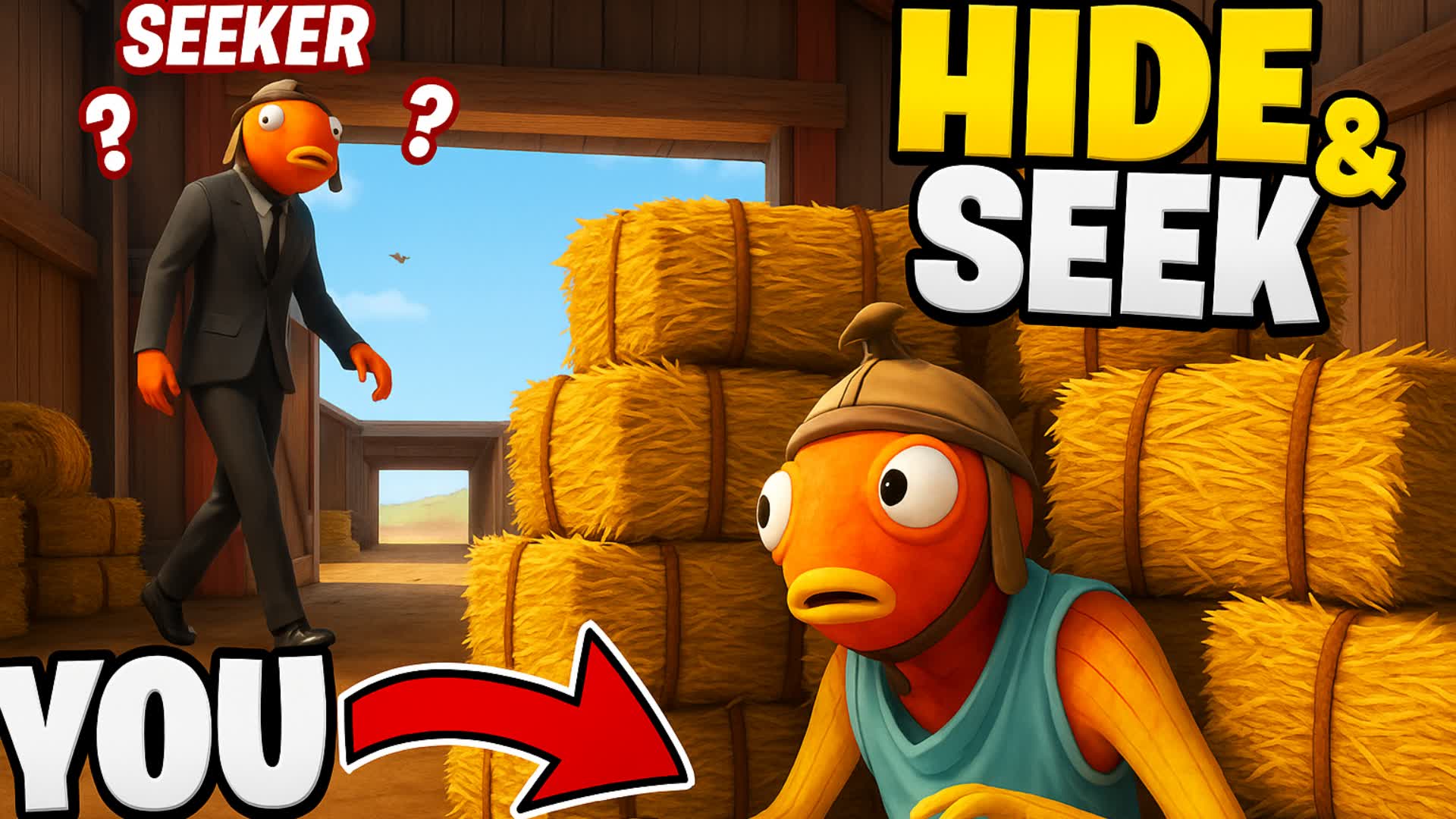 FUNNY FRENZY FARM HIDE AND SEEK — Fortnite Creative map