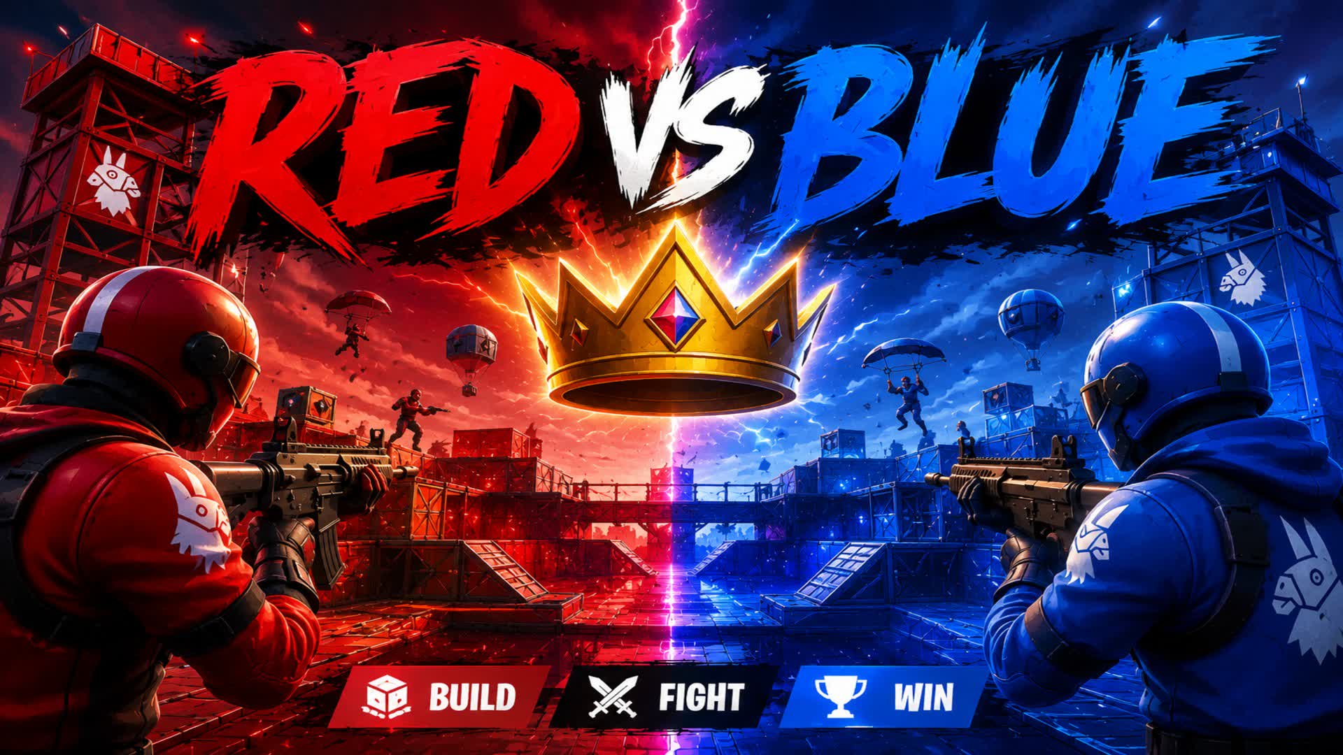 🔴RED VS BLUE🔵 KINGS RVB!!!!!!!! — Fortnite Creative map