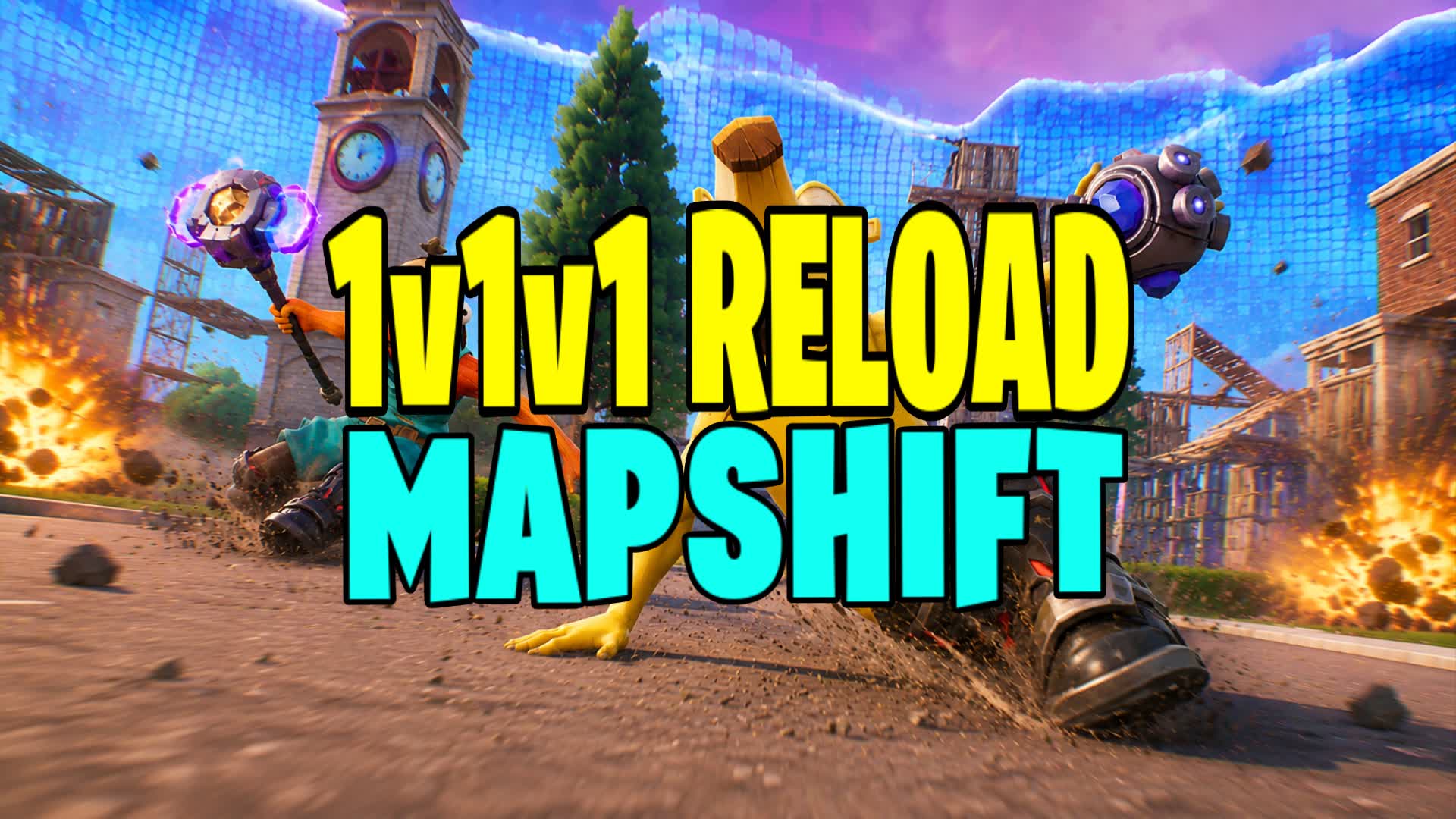 MAPSHIFT FFA: 1v1v1v1 RELOAD (4 MAPS) โ Fortnite Creative map