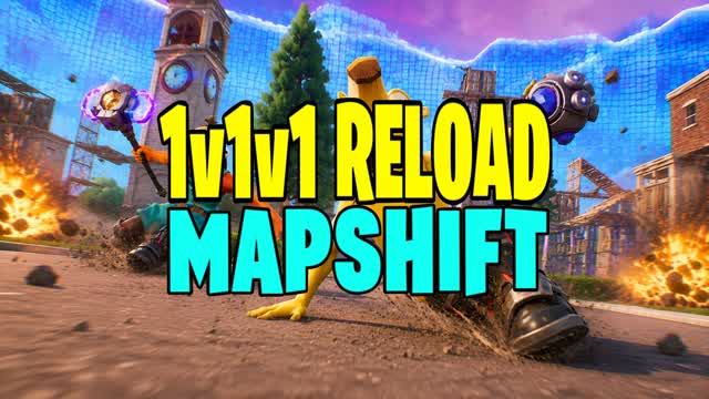 MAPSHIFT FFA: 1v1v1v1 RELOAD (4 MAPS) โ Fortnite Creative map