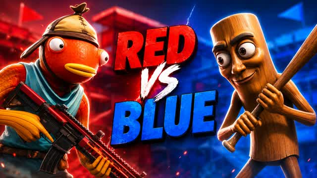 FISH VS SAHUR: RED VS BLUE 🔴🔵 — Fortnite Creative map