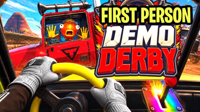 FIRST PERSON DEMO DERBY CAR CRASH — Fortnite Creative map