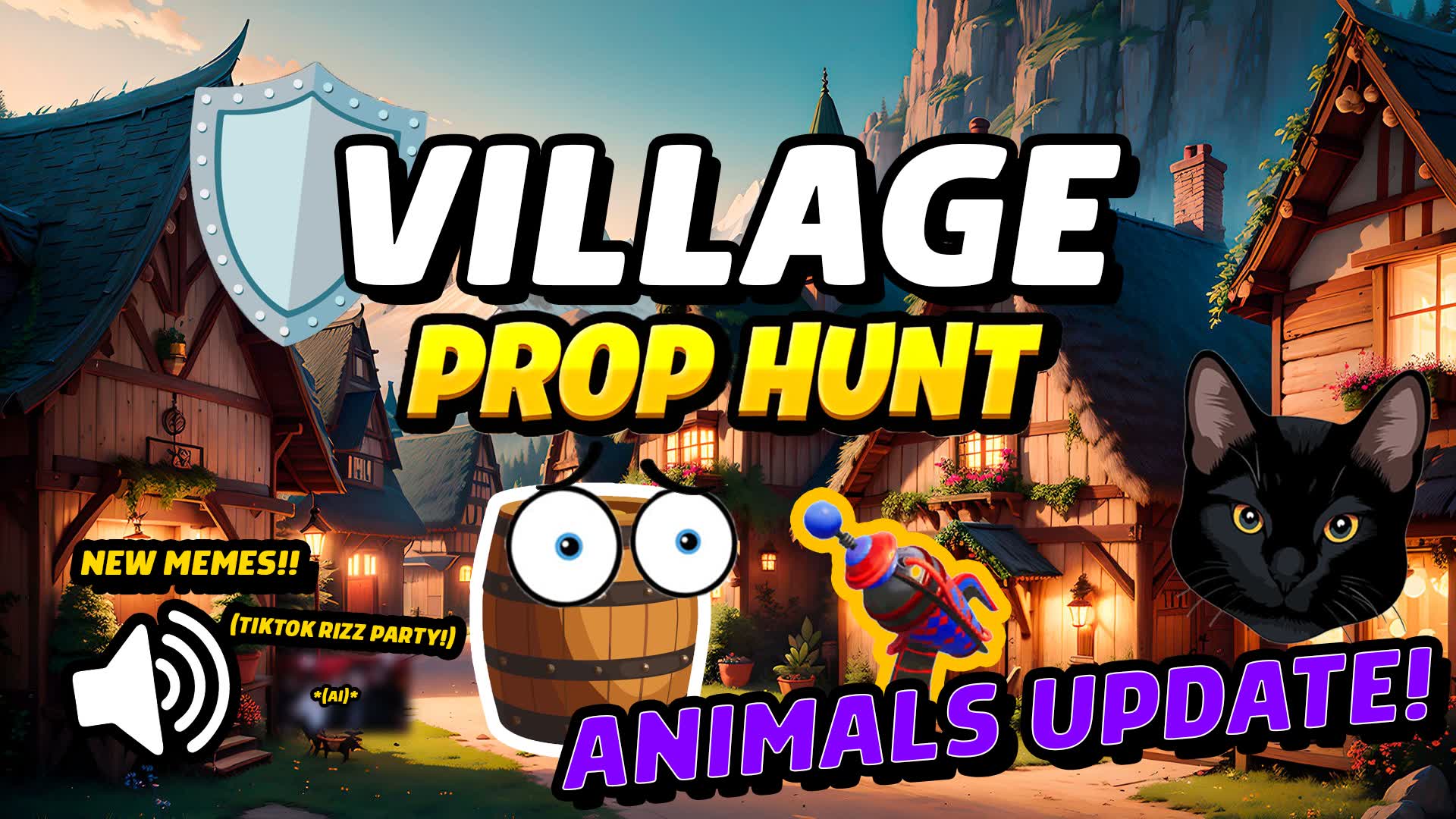 🏠VILLAGE PROP HUNT🌳 — Fortnite Creative map