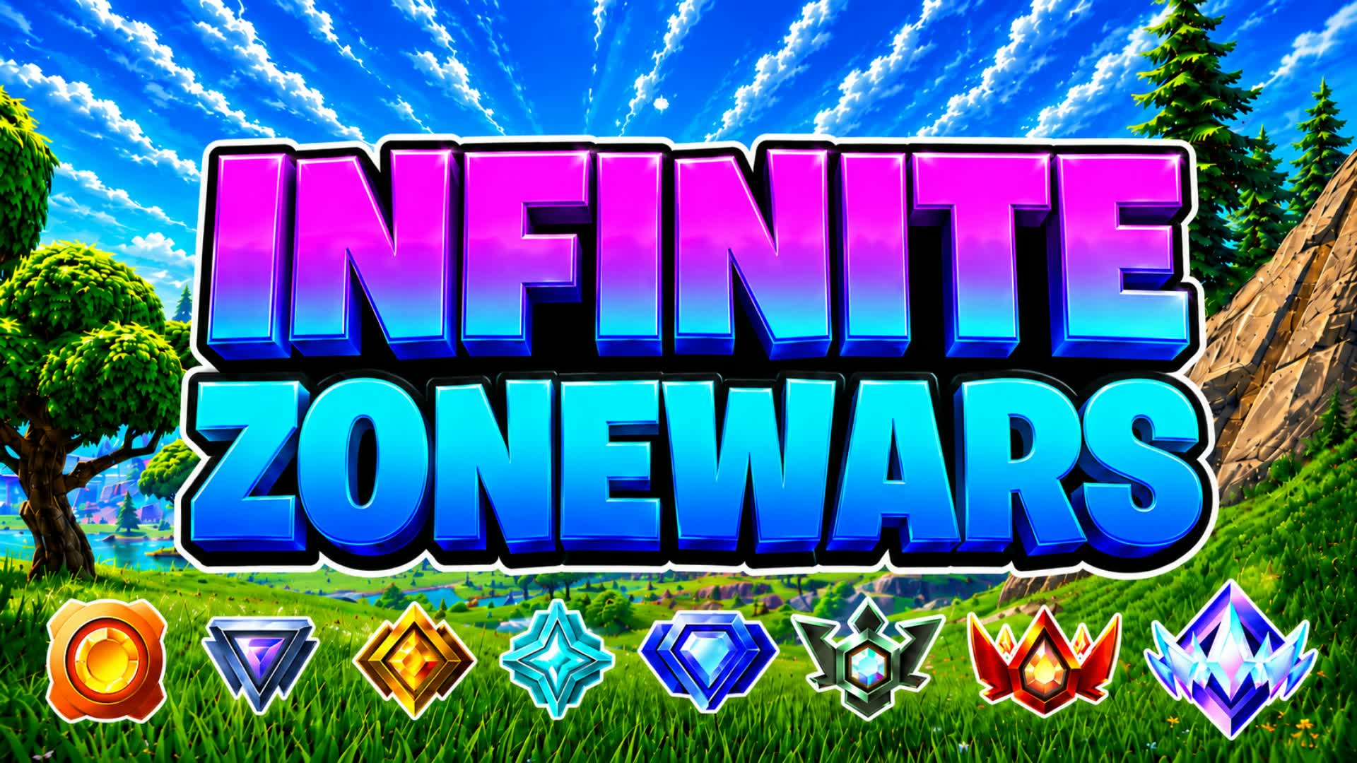 CRAZY INFINITE ZONE WARS β Fortnite Creative map